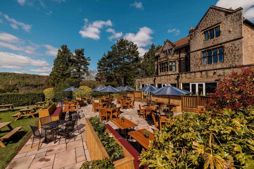 The outside terrace at The Maynard
